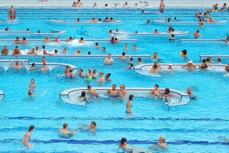Enjoy the swimming pools