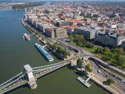 Bird's eye view of Budapest