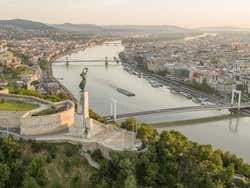 View over the Danube river