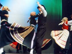 Hungarian folk dancing