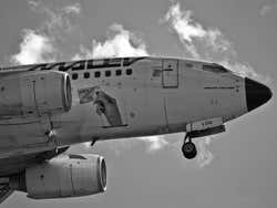 Malev Hungarian Airlines: landing in Budapest