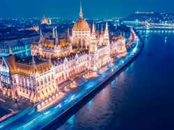 Budapest Parliament by night