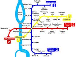 Budapest Metro map