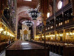 Inside Budapest Synagogue