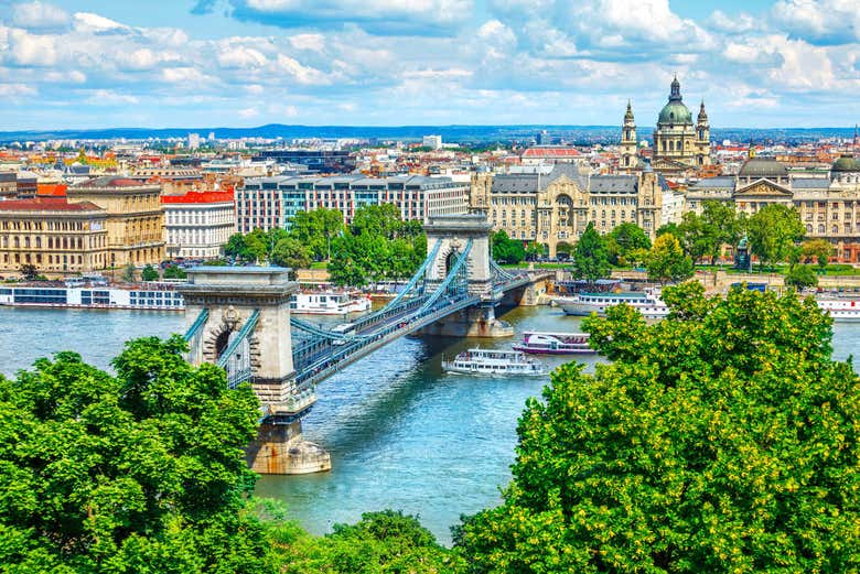 View of the center of Budapest